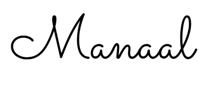 Manaal's signature