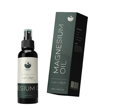 Magnesium oil bottle and box